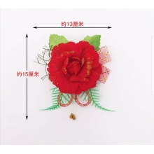 会场礼堂专用红旗，选用优质红色真丝绸缎布料精工制作而成