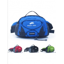 户外腰包大容量男女多功能登山水壶挂包旅游骑行收纳包运动斜跨包SN5571 紫色