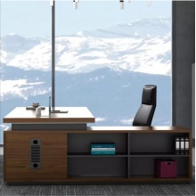 优宜（YOE.FTY）上海办公家具 老板桌 简约现代老板办公桌 大班台主管桌总裁桌经理桌椅组合 副柜侧左 订做尺寸颜色具体联系客服