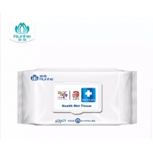 润荷卫生湿巾60片 杀菌消毒湿巾卫生除菌 比酒精湿巾更亲肤 婴儿儿童成人可用 60片*5包