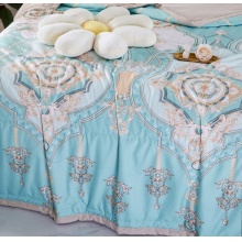 水帛冰感蓝调夏凉被春夏居家必备单双人通用凉感柔软亲肤春夏天用 浅蓝色 150x200cm