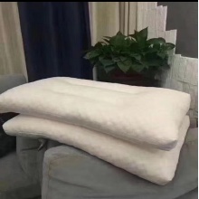 水帛3D透气针织层珍珠颗粒枕头酒店家用护颈椎助睡眠枕芯单人学生低枕 3D透气针织枕 35*55cm