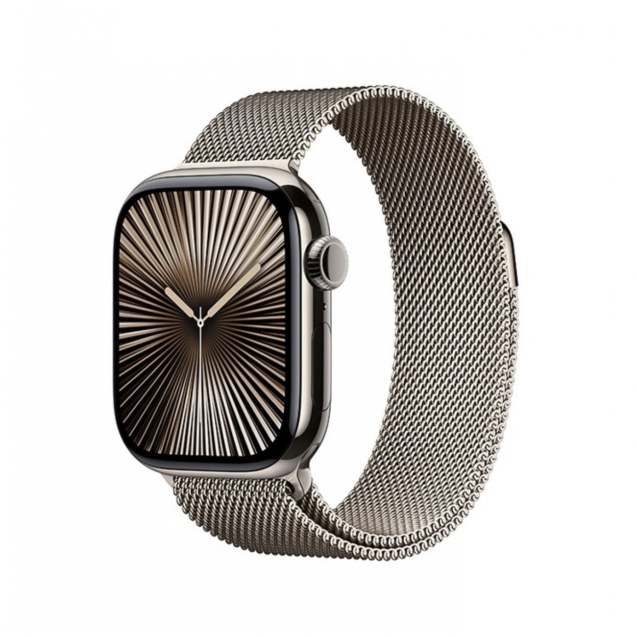 Apple Watch Series 10 智能手表42毫米原色钛金属表壳金属原色米兰尼斯表带