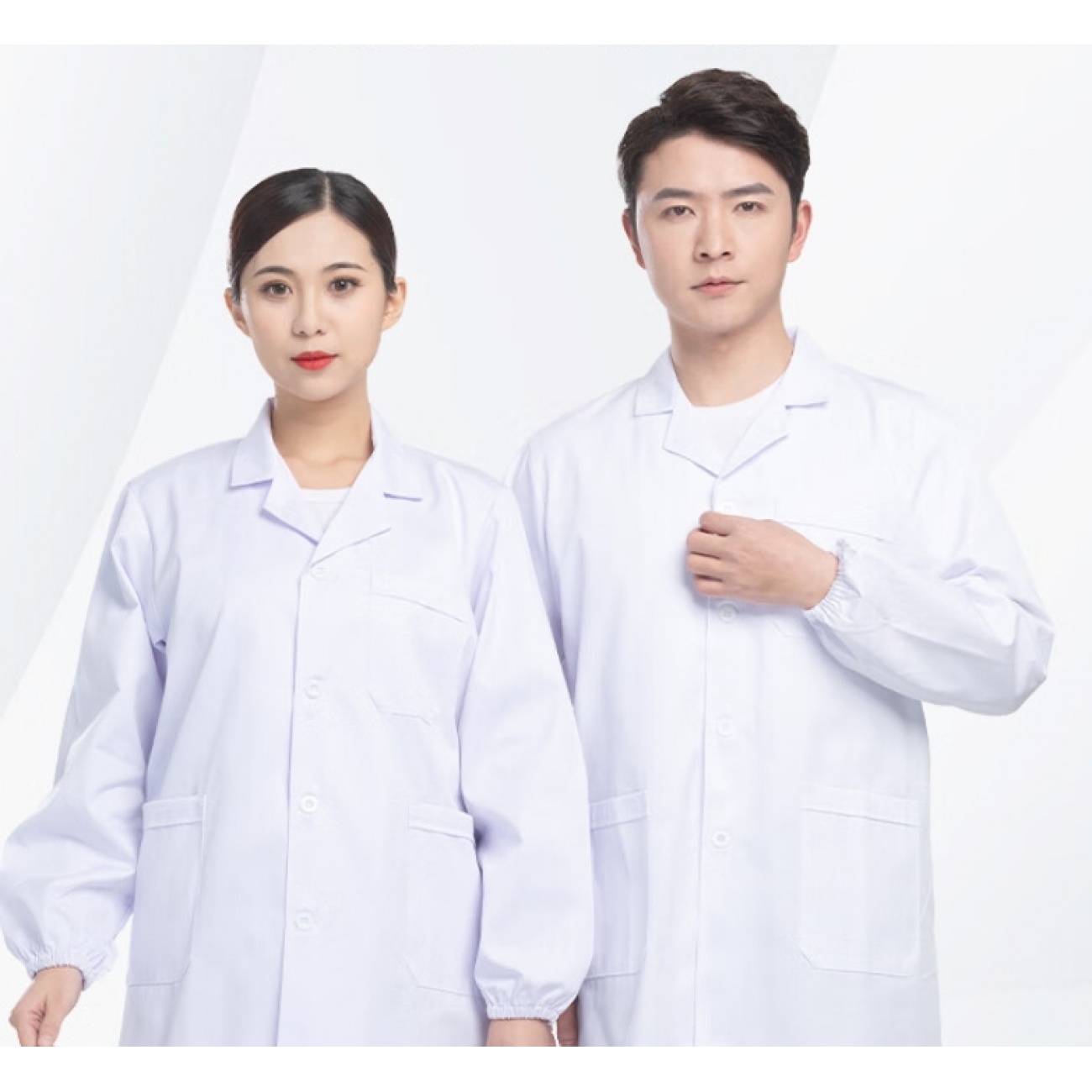 星工 男女长袖白大褂 工厂车间实验室卫生工作服劳保服 XL码 XG-DG5